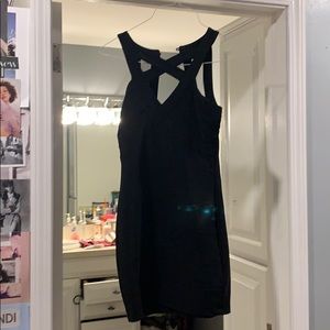 Black mini dress